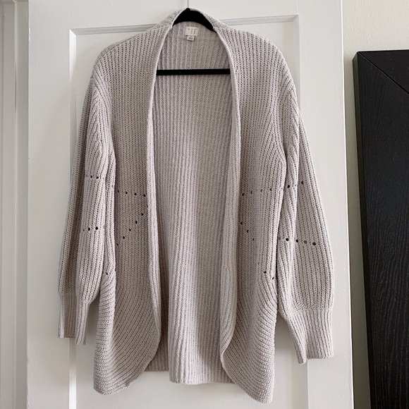 grey soft cardigan